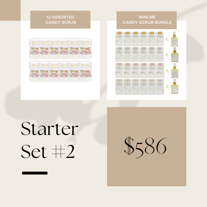 Starter Set #2: Assorted Candy Scrub + Body Oil