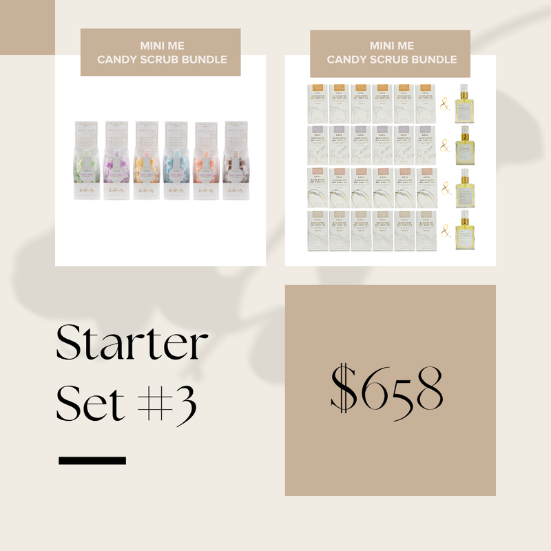 Starter Set #3: Mini-me Candy Scrub + Body Oil