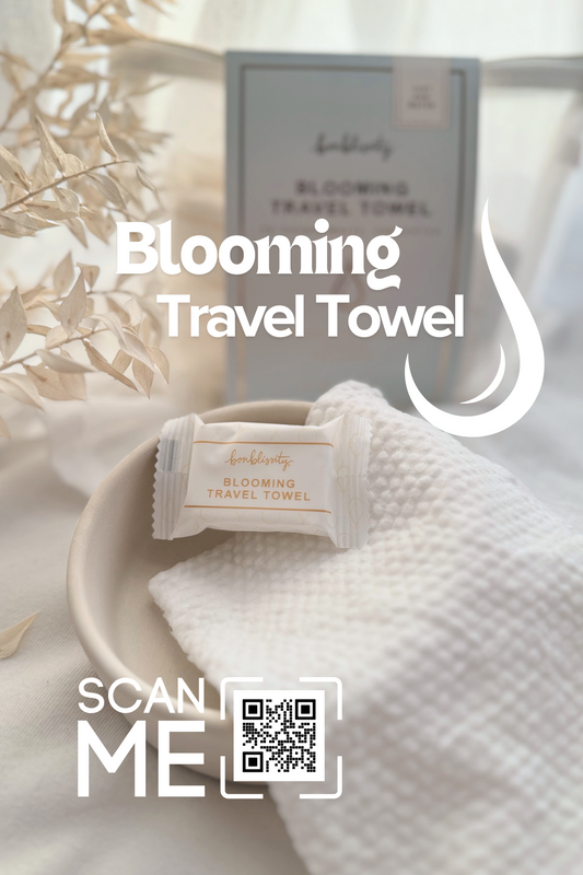 Shelf Talker - Blooming Travel Towel (qty 1)