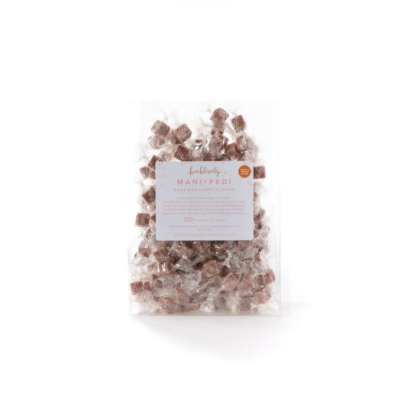 Back Bar Mani Pedi Candy Scrub (150 pcs) - Vanilla Brown Sugar