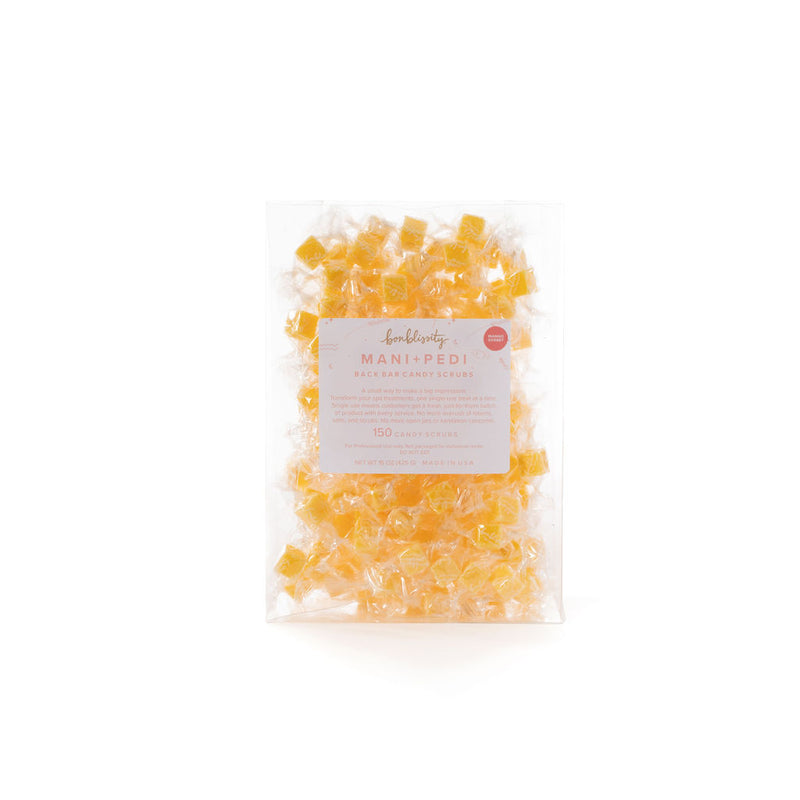 Back Bar Mani Pedi Candy Scrub (150 pcs) - Mango Sorbet