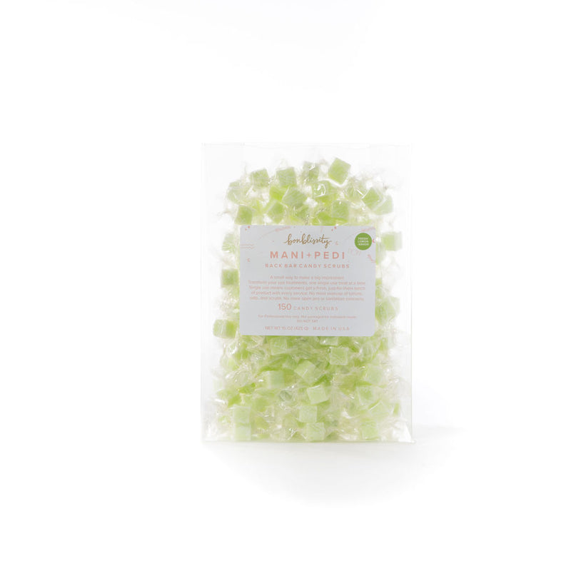Back Bar Mani+Pedi Candy Scrub (150 pcs) - Fresh Lemongrass