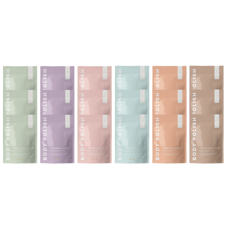 Body Polish Bundle - 3 units of all 6 scents (MSRP $24)