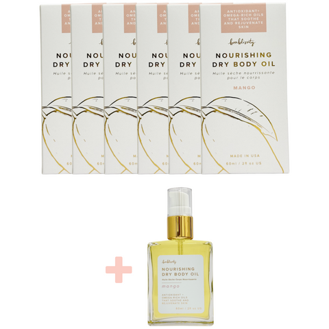 SHOW SPECIAL⭐ BUNDLE: Nourishing Body Oil (MSRP $34) - Mango (6 units + 1 tester)