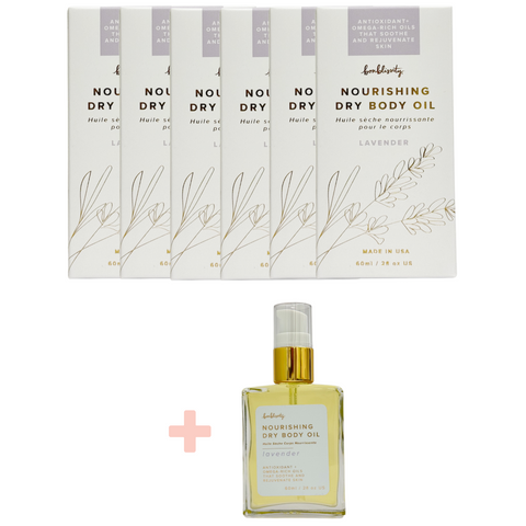 SHOW SPECIAL⭐ BUNDLE: Nourishing Body Oil (MSRP $34) - Lavender (6 units +1 tester)