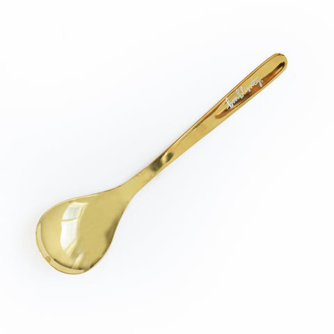 Body Polish Gold Spoon (MSRP $6) - For display or resale