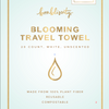 Blooming Travel Towel (1 case/6 pouch/20 towels ct) -  MSRP $12-$15 per pouch