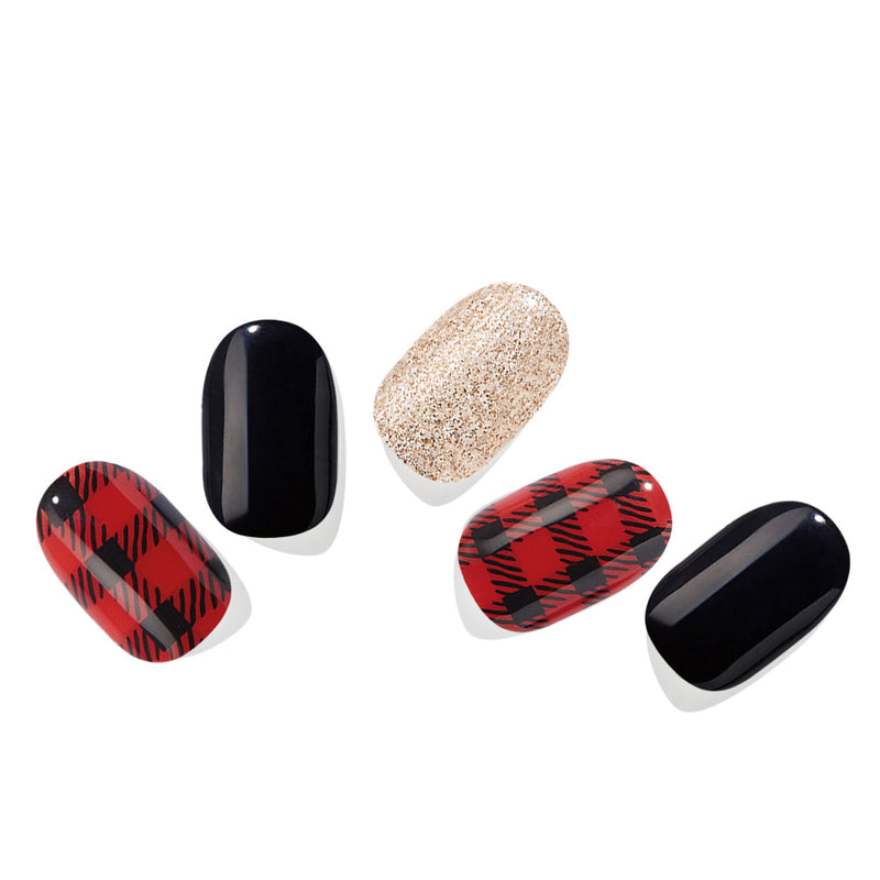 ÉDGEU16 Red Blanket Check | Gel Nail Sticker (6-pk) MSRP $9.50 each